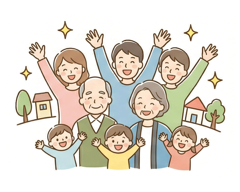 地域活性のイメージ（右肩上がりの曲線）