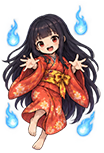 幽霊の女の子の顔画像